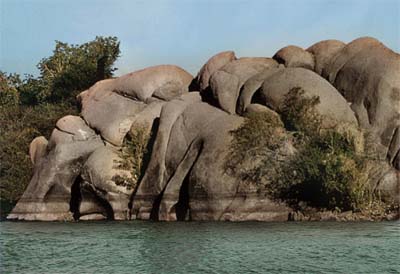 Rochers en forme d'Elephants